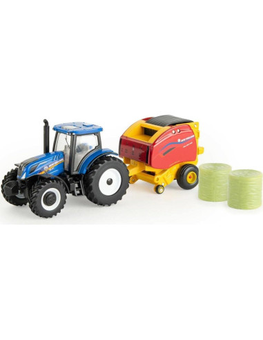 Conjunto Granja Lechera Camión 1:64 Tractor T6.165