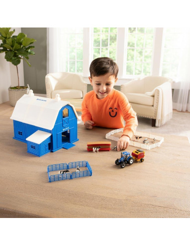 Conjunto Granja Lechera Camión 1:64 Tractor T6.165