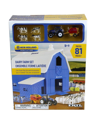 Conjunto Granja Lechera Camión 1:64 Tractor T6.165