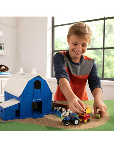 Conjunto Granja Lechera Camión 1:64 Tractor T6.165