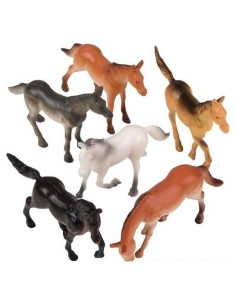 Figuras de Caballo Toyco 12 Piezas 6.35 cm Variedad