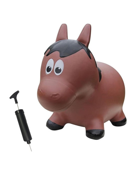 Caballo Inflable Marrón CJM Kids 60x33x46cm para Niños