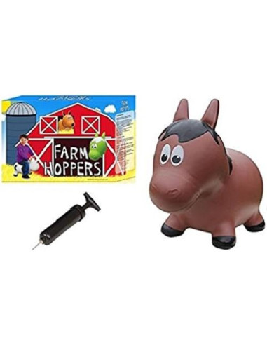 Caballo Inflable Marrón CJM Kids 60x33x46cm para Niños