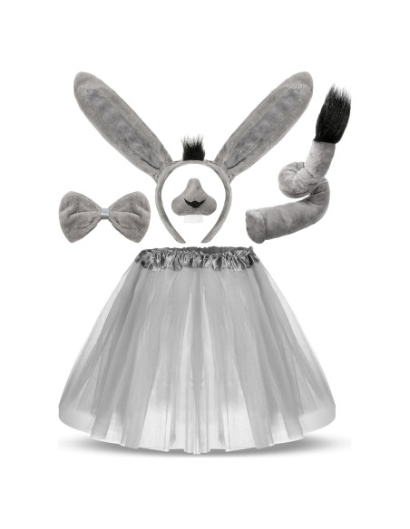 Disfraz de Burro para Niñas Geyoga con Tutu y Accesorios