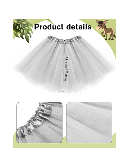 Disfraz de Burro para Niñas Geyoga con Tutu y Accesorios