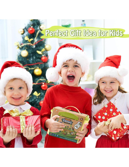 Eaciilee Camión Cosechadora con Remolque y Animales Eaciilee Camión Cosechadora con Remolque y Animales