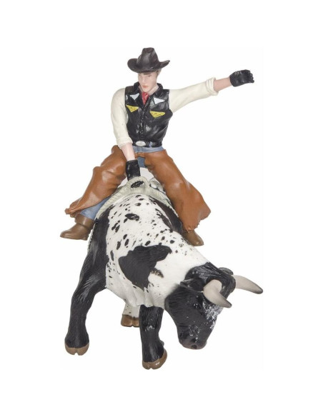 Little Buster Toys Jinete de Toro - Vaquero en Toro 13x8.5 cm