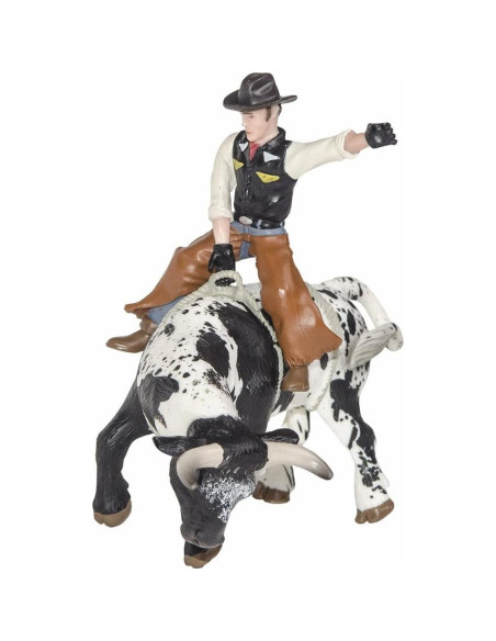 Little Buster Toys Jinete de Toro - Vaquero en Toro 13x8.5 cm