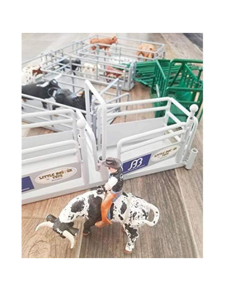 Little Buster Toys Jinete de Toro - Vaquero en Toro 13x8.5 cm