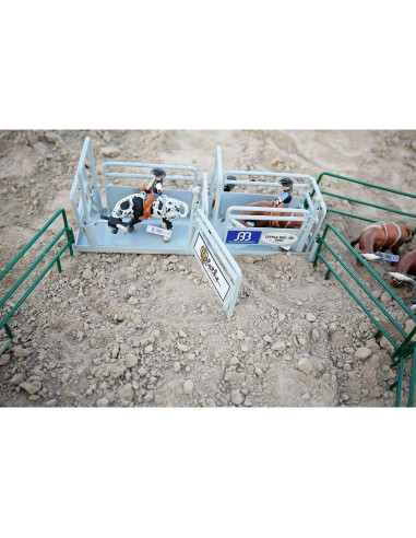 Little Buster Toys Jinete de Toro - Vaquero en Toro 13x8.5 cm