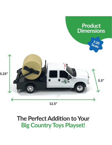 Camión Ford Big Country Toys con Prensa de Heno 1:20