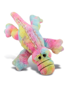 DolliBu Peluche Cocodrilo Arcoíris Suave 43 cm