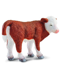 Ternero Hereford De Pie ColectA 7,11 cm Realista