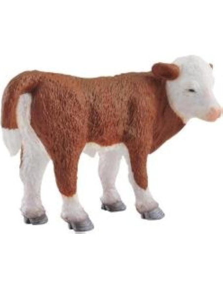 Ternero Hereford De Pie ColectA 7,11 cm Realista