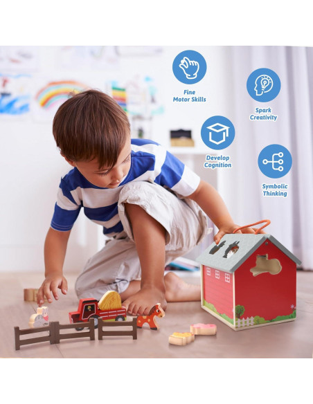 Juego de Juguetes de Animales de Granja XIAPIA 21x20x15 cm Juego de Juguetes de Animales de Granja XIAPIA 21x20x15 cm