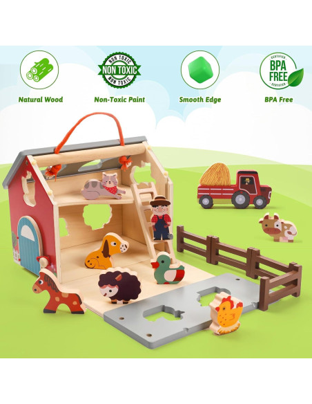 Juego de Juguetes de Animales de Granja XIAPIA 21x20x15 cm Juego de Juguetes de Animales de Granja XIAPIA 21x20x15 cm