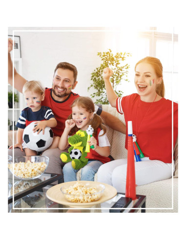 Juguete de Peluche Cocodrilo Verde DolliBu 30 cm con Balón