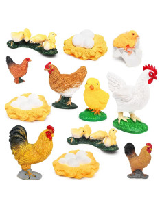 Juego Educativo Ciclo de Vida de Pollos 4 Piezas