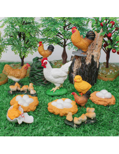 Juego Educativo Ciclo de Vida de Pollos 4 Piezas 2