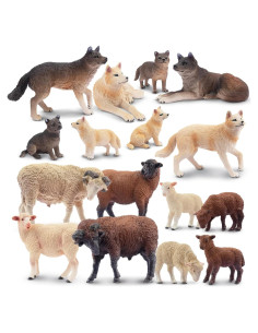 Figuras de Animales Toymany 16PCS Granja y Bosque