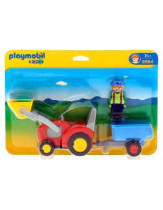 Tractor Playmobil 6964 con Remolque para Niños