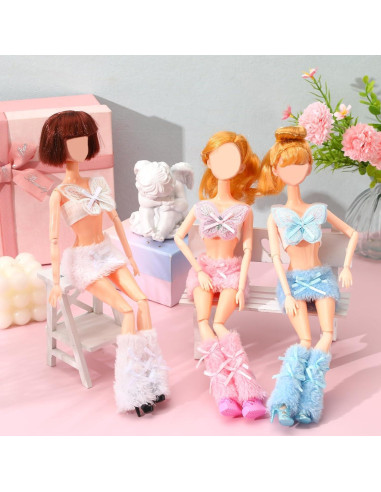 Conjuntos de Ropa UPINS para Muñecas 29 cm 3 Piezas