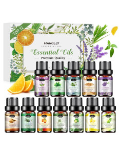 Juego de Aceites Esenciales 12x5ml Hanolly - Aromaterapia