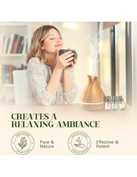 Juego de Aceites Esenciales 12x5ml Hanolly - Aromaterapia