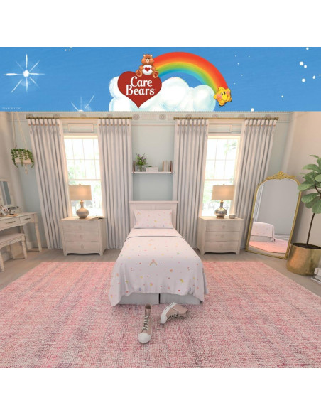 Juego de Sábanas Care Bears Franco 3 Piezas Microfibra Juego de Sábanas Care Bears Franco 3 Piezas Microfibra