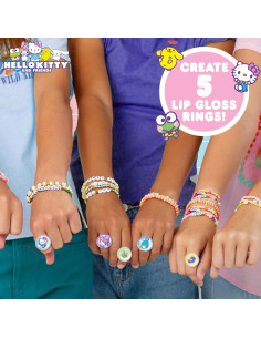 Kit de Creación de Brillo Labial Hello Kitty 5 Anillos DIY 2