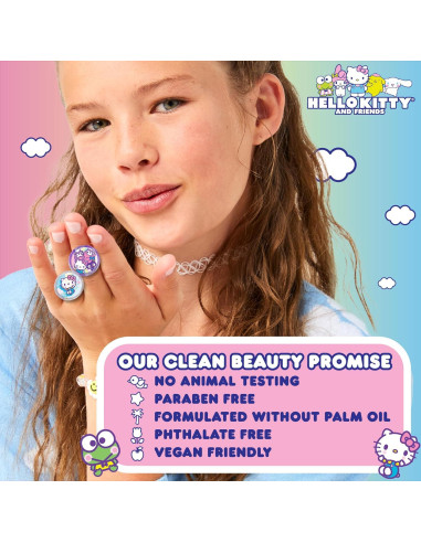 Kit de Creación de Brillo Labial Hello Kitty 5 Anillos DIY