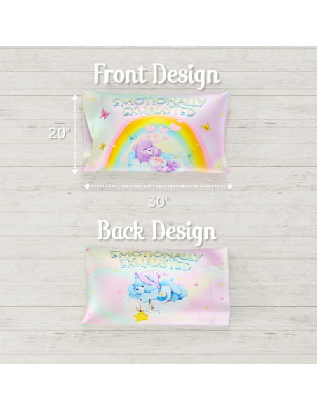 Funda de Almohada Satén Care Bears Estándar 50x76 cm Funda de Almohada Satén Care Bears Estándar 50x76 cm