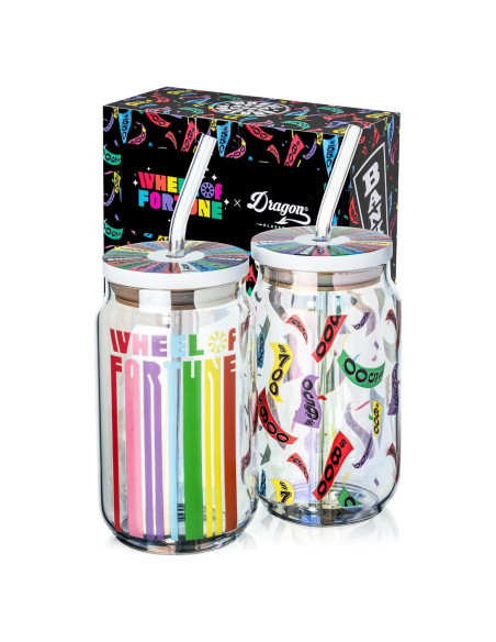 Set de Vasos Dragon Glassware Ruleta de la Fortuna 2 Pzas