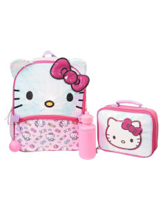 Mochila Hello Kitty 4 Piezas Rosa 40,64 cm Escolar