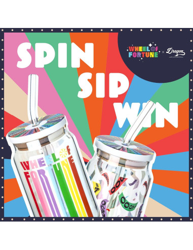 Set de Vasos Dragon Glassware Ruleta de la Fortuna 2 Pzas