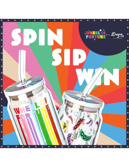 Set de Vasos Dragon Glassware Ruleta de la Fortuna 2 Pzas