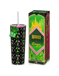 Vaso Aislado Dragon Glassware Wicked 24 oz con Tapa y Pajilla