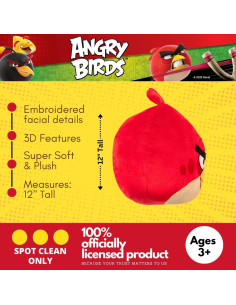 Almohada Decorativa Angry Birds Franco 30 cm Suave 2