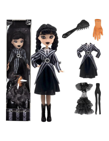 Muñeca Addams Yewmow 22.86 cm con vestido negro Muñeca Addams Yewmow 22.86 cm con vestido negro