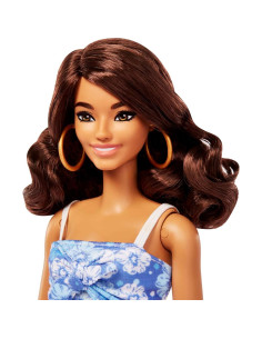 Muñeca Barbie Ama el Océano Morena con Vestido Azul 2