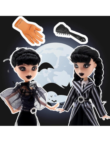 Muñeca Addams Yewmow 27.9 cm con vestido negro