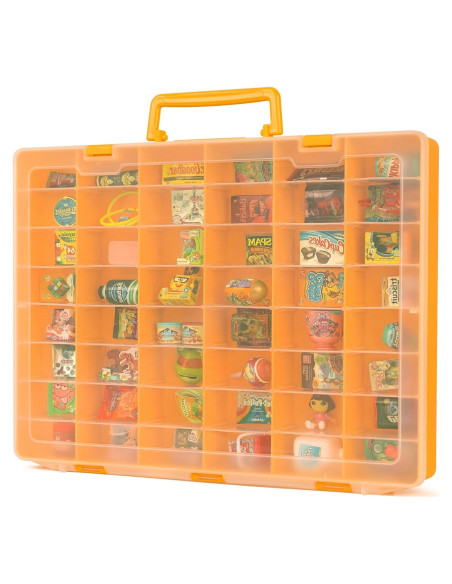 Caja de Almacenamiento de Juguetes MYMOON Naranja 48 Compartimentos Caja de Almacenamiento de Juguetes MYMOON Naranja 48 Compartimentos