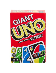Juego de Cartas UNO Gigante Mattel para 2 a 10 Jugadores