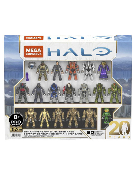 Mega Construx Halo Set 20 Aniversario 20 Figuras 352 Piezas