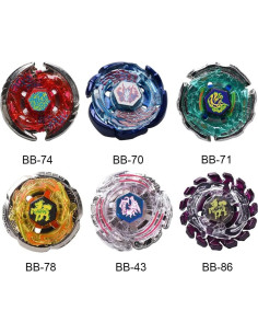 Beyblade Burst Gyros Set 6 Tops + 2 Lanzadores + Stickers 2