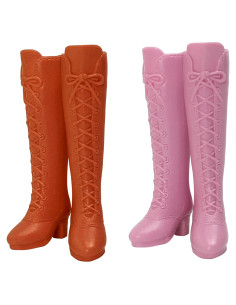 2 Pares de Botas para Muñeca BuleVina Moda Vaquera