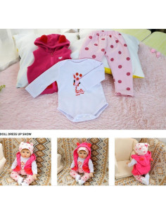 Ropa para muñecas Reborn scnbom 17-22 pulgadas 5 piezas 2