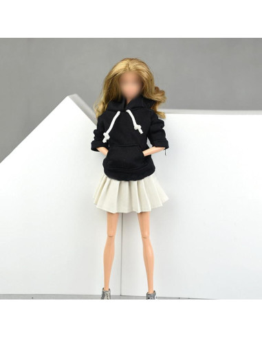 Ropa para muñecas 1/6 Apatsuki Sudadera y Falda Plisada