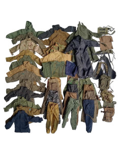 SIXPOINTS 50 Piezas Ropa Militar para Figura GI Joe 30 cm