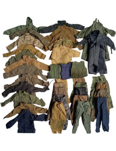 SIXPOINTS 50 Piezas Ropa Militar para Figura GI Joe 30 cm 2